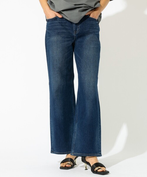 Healthy denim（ヘルシーデニム）の「【Healthy denim / ヘルシーデニム】Pink Pepper Midrise / ピンクペッパー ミッドライズ / ストレートデニム（デニムパンツ・レディース・インディゴブルー/ダークネイビー・25/24/23）」の2枚目の写真