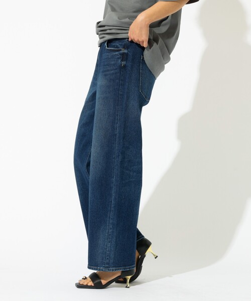 Healthy denim（ヘルシーデニム）の「【Healthy denim / ヘルシーデニム】Pink Pepper Midrise / ピンクペッパー ミッドライズ / ストレートデニム（デニムパンツ・レディース・インディゴブルー/ダークネイビー・25/24/23）」の10枚目の写真