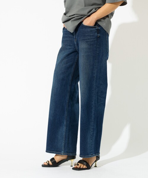 Healthy denim（ヘルシーデニム）の「【Healthy denim / ヘルシーデニム】Pink Pepper Midrise / ピンクペッパー ミッドライズ / ストレートデニム（デニムパンツ・レディース・インディゴブルー/ダークネイビー・25/24/23）」の11枚目の写真