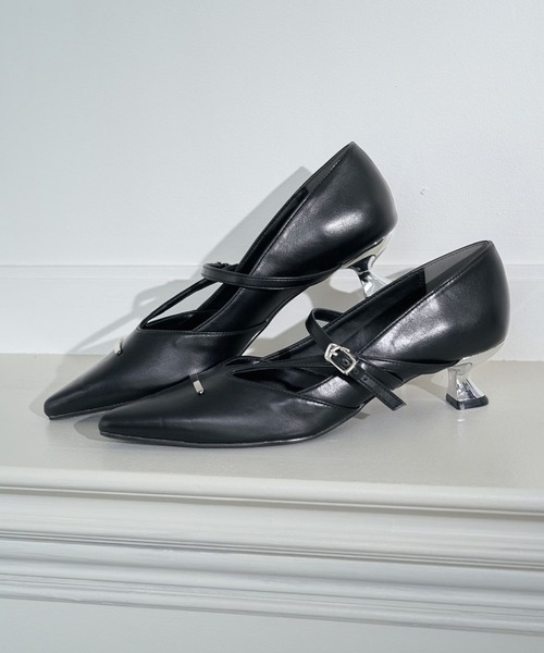 HARE（ハレ）の「メタルヒールパンプス(HARE)（パンプス・レディース・ブラック・MEDIUM/LARGE）」の2枚目の写真