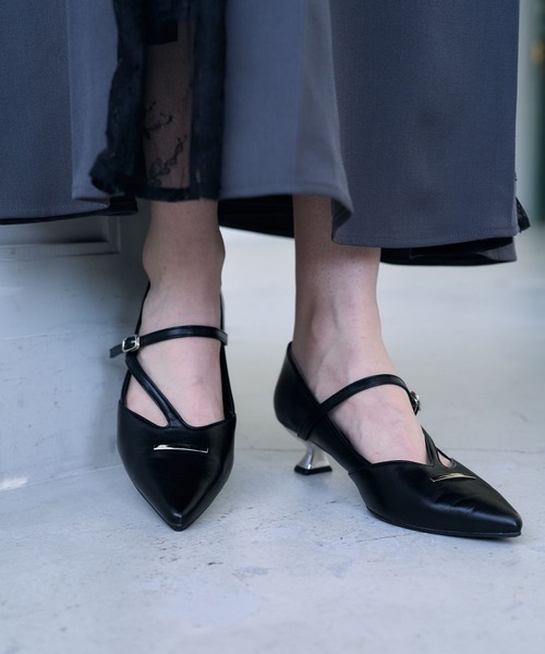 HARE（ハレ）の「メタルヒールパンプス(HARE)（パンプス・レディース・ブラック・MEDIUM/LARGE）」の9枚目の写真