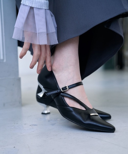 HARE（ハレ）の「メタルヒールパンプス(HARE)（パンプス・レディース・ブラック・MEDIUM/LARGE）」の10枚目の写真