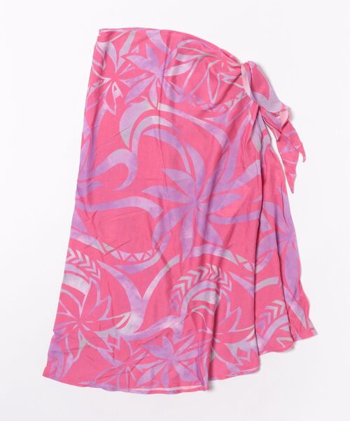 Maunaloa(マウナロア)の「【Maunaloa】ティアレトライバルパレオスカート(スカート・レディース・ピンク/ブラック/ブルー・FREE)」の6枚目の写真