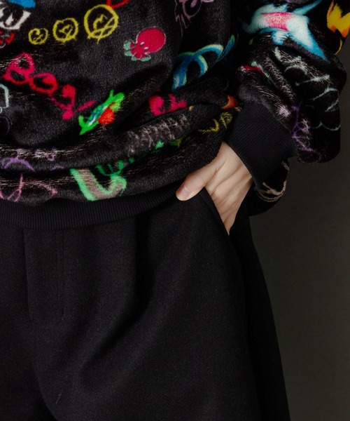 セール】ScoLar(スカラー) POP刺繍起毛あったかパンツ（その他パンツ