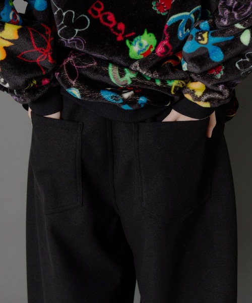 セール】ScoLar(スカラー) POP刺繍起毛あったかパンツ（その他パンツ