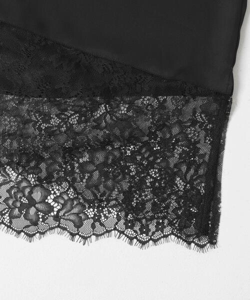 SENSE OF PLACE by URBAN RESEARCH（センスオブプレイスバイアーバンリサーチ）の「アシメレースヘムスカート（スカート・レディース・ブラック/アイボリー・ONE）」の7枚目の写真