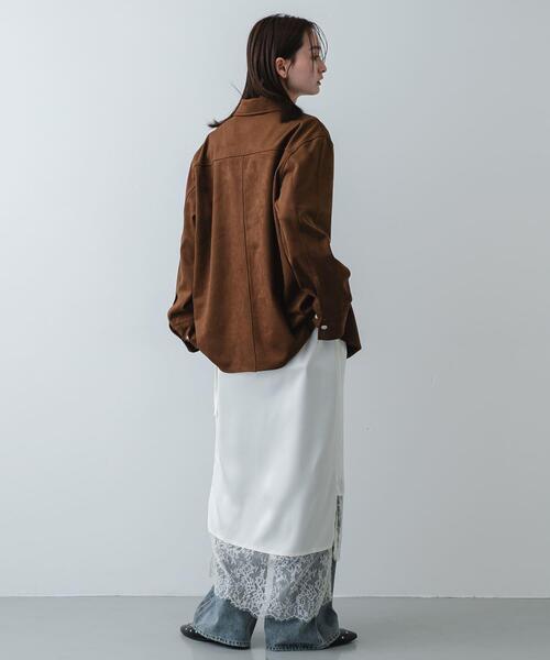 SENSE OF PLACE by URBAN RESEARCH（センスオブプレイスバイアーバンリサーチ）の「アシメレースヘムスカート（スカート・レディース・ブラック/アイボリー・ONE）」の16枚目の写真