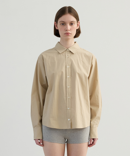 Classic Cotton Shirts Beige