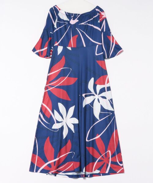 Maunaloa(マウナロア)の「【Maunaloa】Ocean Blue Bird ティアレトアスリーブドレス(ドレス・レディース・ネイビー/モスグリーン/ブラック・L/M)」の5枚目の写真