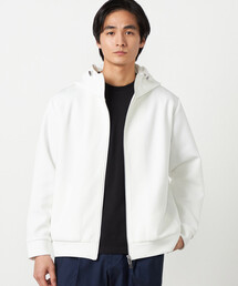 COMME CA ISM（コムサイズム）の「ヘリンボーンコンビ フーデッドブルゾン（ブルゾン）」