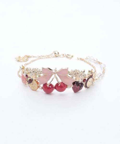 axes femme(アクシーズファム)の「ディヴェールショコラブレス(ブレスレット・レディース・ピンク/ゴールド・FREE)」の10枚目の写真