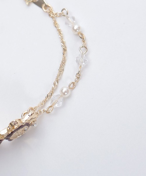 axes femme(アクシーズファム)の「ディヴェールショコラブレス(ブレスレット・レディース・ピンク/ゴールド・FREE)」の12枚目の写真