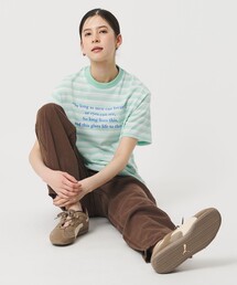 Samplee（サンプリー）の「【別注】＜Samplee＞ボーダー ショートスリーブTシャツ（Tシャツ/カットソー）」