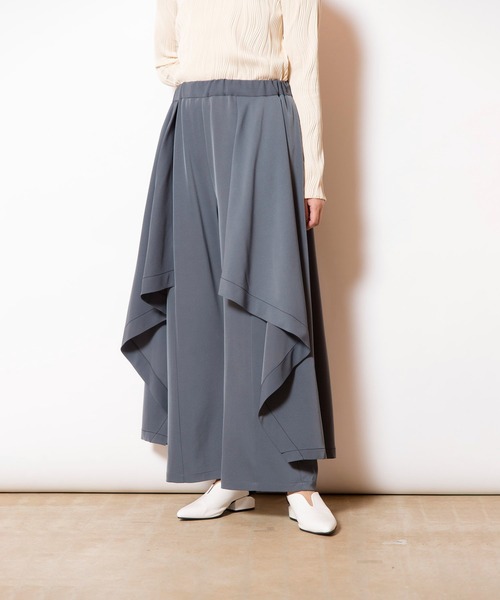 OSMOSIS（オズモーシス）の「サイドレイヤードパンツ（その他パンツ・レディース・ブラック/カーキ/グレー・ONE SIZE）」の22枚目の写真