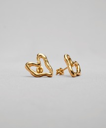 【SILVER925】ノーム オープン ハート ピアス / norme open heart pierce