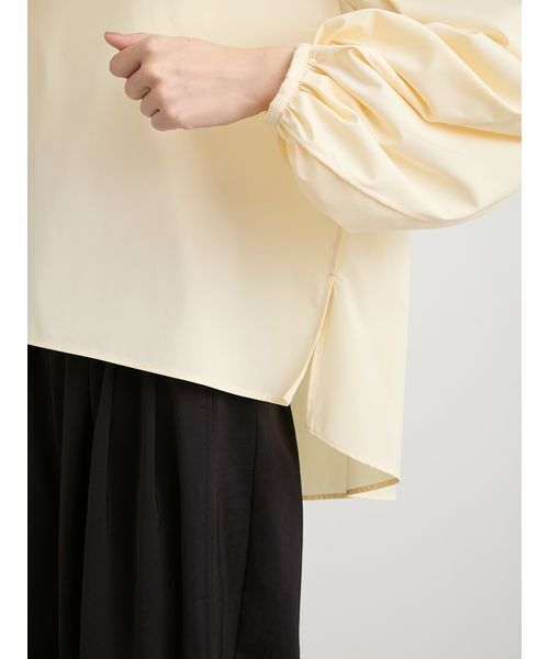 MIESROHE(ミースロエ)の「【洗える】UVカットボリュームスリーブブラウス(シャツ/ブラウス・レディース・ストライプ/イエロー/ホワイト・F)」の10枚目の写真