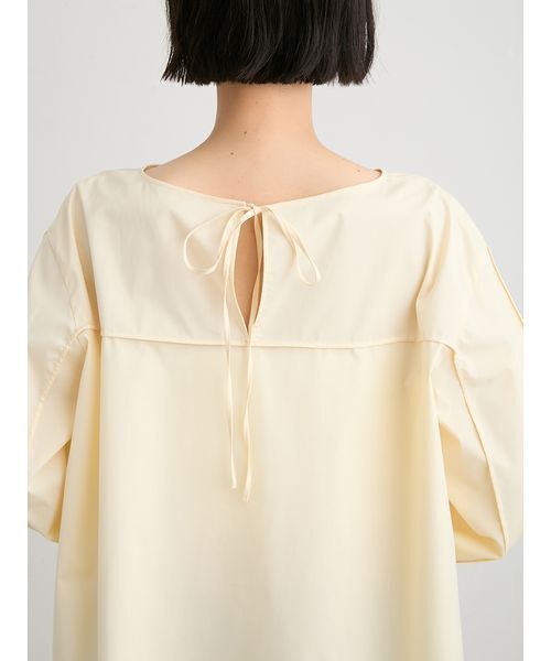 MIESROHE(ミースロエ)の「【洗える】UVカットボリュームスリーブブラウス(シャツ/ブラウス・レディース・ストライプ/イエロー/ホワイト・F)」の11枚目の写真