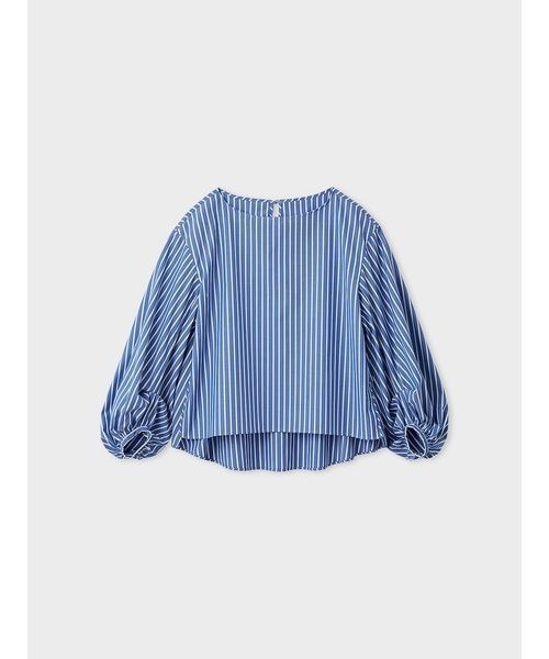 MIESROHE(ミースロエ)の「【洗える】UVカットボリュームスリーブブラウス(シャツ/ブラウス・レディース・ストライプ/イエロー/ホワイト・F)」の17枚目の写真