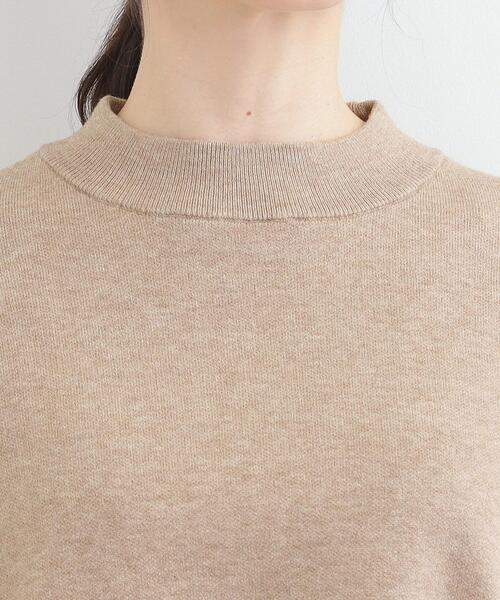 SHOO・LA・RUE(シューラルー)の「【洗濯機可/セットアップ可/S-LL】インせず着られる もちもち裾ラウンドニット(ニット/セーター・レディース・オフホワイト/ネイビー/ベージュ・03/02/01/04)」の19枚目の写真