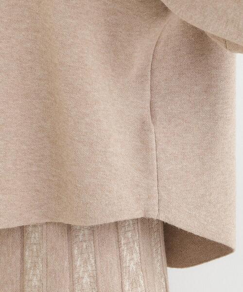 SHOO・LA・RUE(シューラルー)の「【洗濯機可/セットアップ可/S-LL】インせず着られる もちもち裾ラウンドニット(ニット/セーター・レディース・オフホワイト/ネイビー/ベージュ・03/02/01/04)」の21枚目の写真