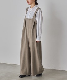 hunch（ハンチ）の「杢調 前後2WAY サロペット　セレモニー/オケージョン/オフィスカジュアル対応（サロペット/オーバーオール）」