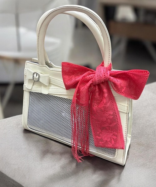 VIBGYOR(ヴィブジョー)の「oshipic/推し活 フラワー レース リボン 推しカラー アレンジ ミニスカーフ S0040(バンダナ/スカーフ・レディース・パープル/ベージュ/イエロー/ネイビー/サーモンピンク/ピンク/ホワイト/レッド/ボルドー/グレー/オレンジ系その他/ベビーピンク/アイボリー/ブラック/ピンク系その他・FREE)」の11枚目の写真