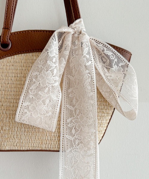 VIBGYOR(ヴィブジョー)の「oshipic/推し活 フラワー レース リボン 推しカラー アレンジ ミニスカーフ S0040(バンダナ/スカーフ・レディース・パープル/ベージュ/イエロー/ネイビー/サーモンピンク/ピンク/ホワイト/レッド/ボルドー/グレー/オレンジ系その他/ベビーピンク/アイボリー/ブラック/ピンク系その他・FREE)」の18枚目の写真