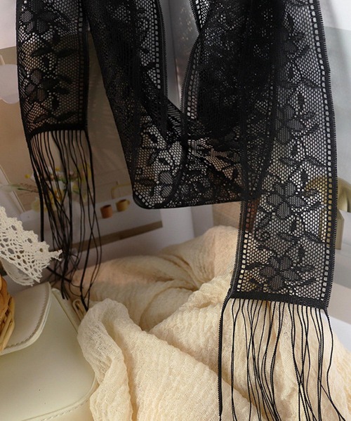 VIBGYOR(ヴィブジョー)の「oshipic/推し活 フラワー レース リボン 推しカラー アレンジ ミニスカーフ S0040(バンダナ/スカーフ・レディース・パープル/ベージュ/イエロー/ネイビー/サーモンピンク/ピンク/ホワイト/レッド/ボルドー/グレー/オレンジ系その他/ベビーピンク/アイボリー/ブラック/ピンク系その他・FREE)」の21枚目の写真