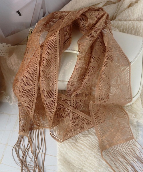 VIBGYOR(ヴィブジョー)の「oshipic/推し活 フラワー レース リボン 推しカラー アレンジ ミニスカーフ S0040(バンダナ/スカーフ・レディース・パープル/ベージュ/イエロー/ネイビー/サーモンピンク/ピンク/ホワイト/レッド/ボルドー/グレー/オレンジ系その他/ベビーピンク/アイボリー/ブラック/ピンク系その他・FREE)」の22枚目の写真