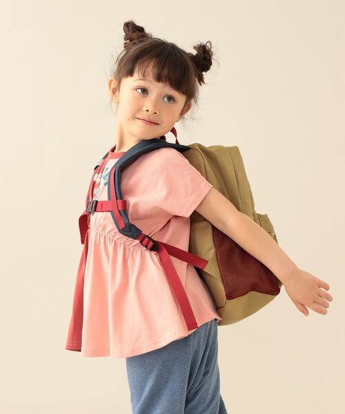 BEAMS mini(ビームスミニ)の「カラーデイパック 2026SS(バックパック/リュック・キッズ・グリーン/ピンク/ベージュ・ONE SIZE)」の5枚目の写真