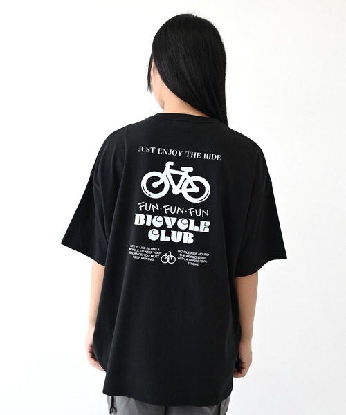 GENERATOR(ジェネレーター)の「GENERATOR/ジェネレーター BICYCLE Tシャツ(Tシャツ/カットソー・レディース・ベージュ系その他/ホワイト/ブラック・F)」の2枚目の写真