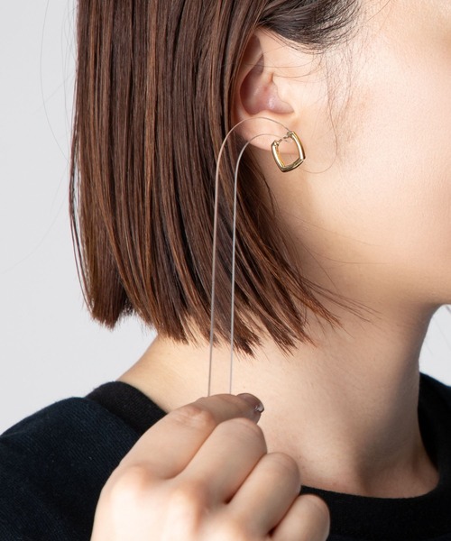セール】TOM WOOD Frame Hoops Small Gold トムウッド フレーム フープ