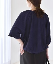 quaranciel | quaranciel:〈洗濯機可能〉ジャカード ジャージー クルーネック プルオーバー(Tシャツ/カットソー)