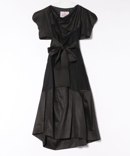 Vivienne Westwood(ヴィヴィアンウエストウッド)の「レンチングエコウ゛ェロ繊維×オーガニックコットン天竺ドレス(ワンピース・レディース・ブルー系その他/ブラック系その他・FREE)」の1枚目の写真