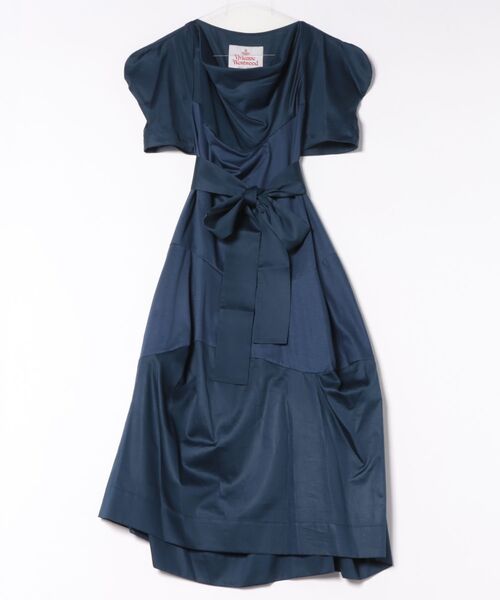 Vivienne Westwood(ヴィヴィアンウエストウッド)の「レンチングエコウ゛ェロ繊維×オーガニックコットン天竺ドレス(ワンピース・レディース・ブルー系その他/ブラック系その他・FREE)」の2枚目の写真