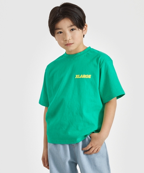 XLARGE KIDS(エクストララージキッズ)の「スランテッドOGバックプリント半袖Tシャツ(Tシャツ/カットソー・キッズ・ホワイト/グリーン/ブラック/オレンジ・140cm/90cm/110cm/100cm/120cm/130cm/80cm)」の3枚目の写真
