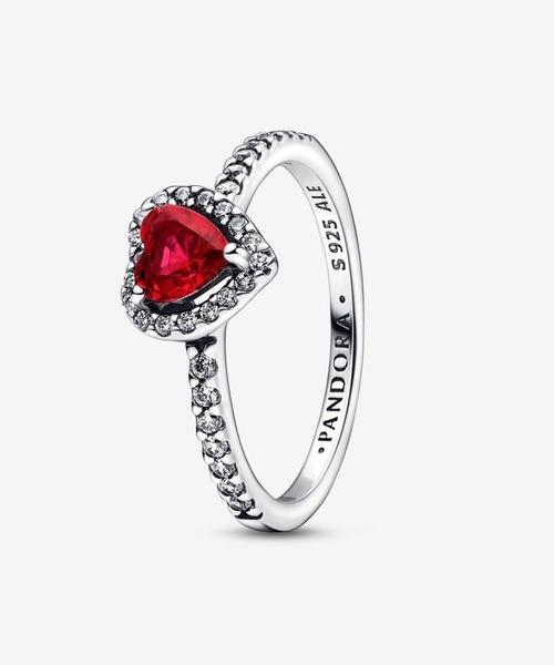 PANDORA(パンドラ)の「エレベイテッド ハート リング(リング・レディース・グリーン/レッド/ホワイト/イエロー/ライトパープル/ロイヤルブルー/ピンク/ブルー/フューシャピンク/ダークグリーン/ライトブルー・54/52/50/48/56/60/58)」の11枚目の写真