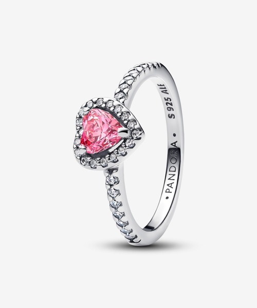 PANDORA(パンドラ)の「エレベイテッド ハート リング(リング・レディース・グリーン/レッド/ホワイト/イエロー/ライトパープル/ロイヤルブルー/ピンク/ブルー/フューシャピンク/ダークグリーン/ライトブルー・54/52/50/48/56/60/58)」の9枚目の写真