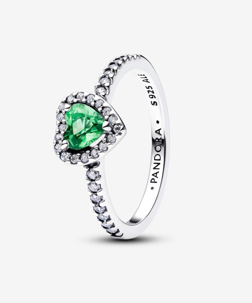 PANDORA(パンドラ)の「エレベイテッド ハート リング(リング・レディース・グリーン/レッド/ホワイト/イエロー/ライトパープル/ロイヤルブルー/ピンク/ブルー/フューシャピンク/ダークグリーン/ライトブルー・54/52/50/48/56/60/58)」の3枚目の写真