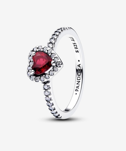 PANDORA(パンドラ)の「エレベイテッド ハート リング(リング・レディース・グリーン/レッド/ホワイト/イエロー/ライトパープル/ロイヤルブルー/ピンク/ブルー/フューシャピンク/ダークグリーン/ライトブルー・54/52/50/48/56/60/58)」の10枚目の写真