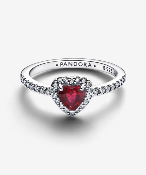 PANDORA(パンドラ)の「エレベイテッド ハート リング(リング・レディース・グリーン/レッド/ホワイト/イエロー/ライトパープル/ロイヤルブルー/ピンク/ブルー/フューシャピンク/ダークグリーン/ライトブルー・54/52/50/48/56/60/58)」の21枚目の写真