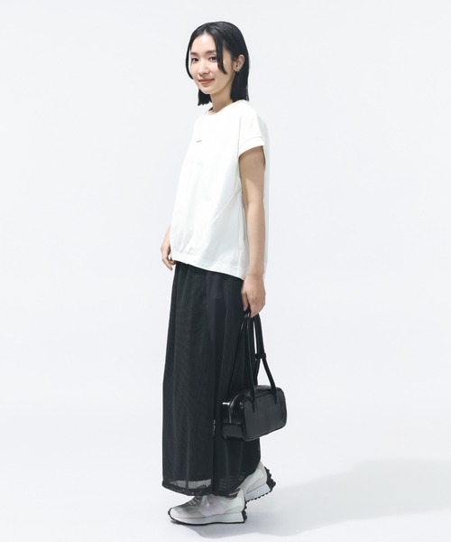 NEW BALANCE(ニューバランス)の「【別注】ニューバランス New Balance シャーリングショートスリーブTシャツ 限定コラボ(Tシャツ/カットソー・レディース・ベビーピンク/オフホワイト/グレー・M/L/S/XL)」の8枚目の写真
