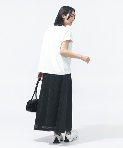 NEW BALANCE(ニューバランス)の「【別注】ニューバランス New Balance シャーリングショートスリーブTシャツ 限定コラボ(Tシャツ/カットソー・レディース・ベビーピンク/オフホワイト/グレー・M/L/S/XL)」の9枚目の写真