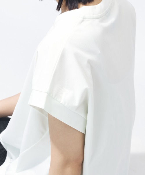 NEW BALANCE(ニューバランス)の「【別注】ニューバランス New Balance シャーリングショートスリーブTシャツ 限定コラボ(Tシャツ/カットソー・レディース・ベビーピンク/オフホワイト/グレー・M/L/S/XL)」の11枚目の写真