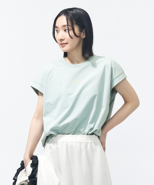 NEW BALANCE(ニューバランス)の「【別注】ニューバランス New Balance シャーリングショートスリーブTシャツ 限定コラボ(Tシャツ/カットソー・レディース・ベビーピンク/オフホワイト/グレー・M/L/S/XL)」の12枚目の写真