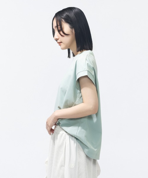 NEW BALANCE(ニューバランス)の「【別注】ニューバランス New Balance シャーリングショートスリーブTシャツ 限定コラボ(Tシャツ/カットソー・レディース・ベビーピンク/オフホワイト/グレー・M/L/S/XL)」の13枚目の写真
