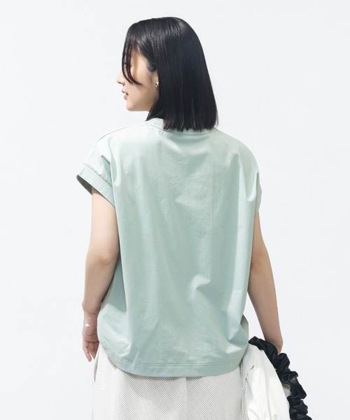 NEW BALANCE(ニューバランス)の「【別注】ニューバランス New Balance シャーリングショートスリーブTシャツ 限定コラボ(Tシャツ/カットソー・レディース・ベビーピンク/オフホワイト/グレー・M/L/S/XL)」の14枚目の写真