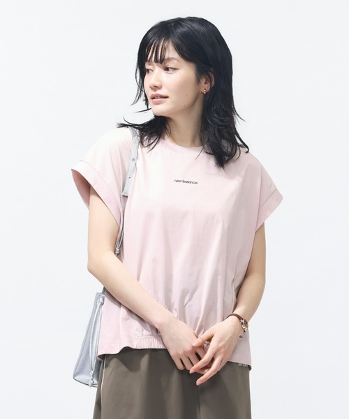 NEW BALANCE(ニューバランス)の「【別注】ニューバランス New Balance シャーリングショートスリーブTシャツ 限定コラボ(Tシャツ/カットソー・レディース・ベビーピンク/オフホワイト/グレー・M/L/S/XL)」の19枚目の写真