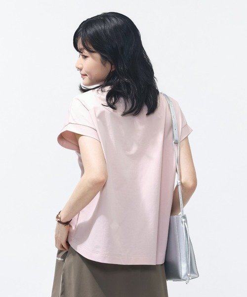 NEW BALANCE(ニューバランス)の「【別注】ニューバランス New Balance シャーリングショートスリーブTシャツ 限定コラボ(Tシャツ/カットソー・レディース・ベビーピンク/オフホワイト/グレー・M/L/S/XL)」の21枚目の写真