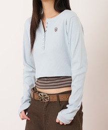 layered henry tops/レイヤードヘンリートップス
